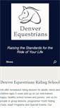 Mobile Screenshot of denverequestrians.com
